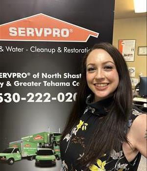 Image of SERVPRO of North Shasta's employee in front of black background.
