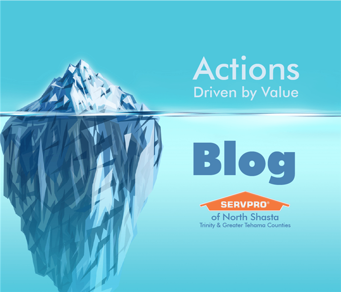Glacier graphic with text "Actions Driven by Value"