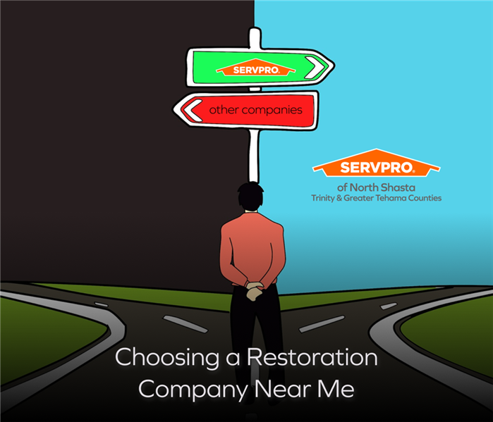 Image of a choice between top restoration company servpro and other companies.