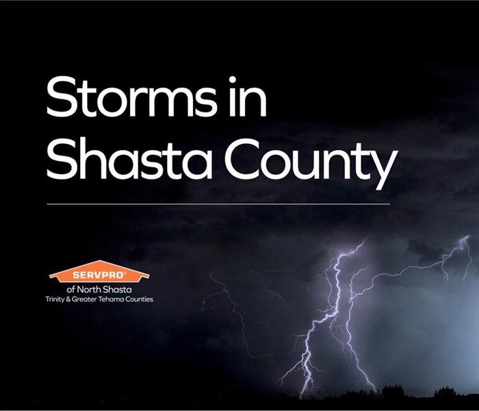 Heavy storm with lightning in Shasta County CA